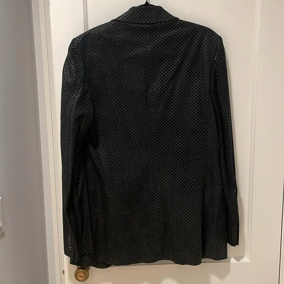 Black Gucci Guccissima gg blazer jacket suede size 48 so hot - Picture 7 of 7